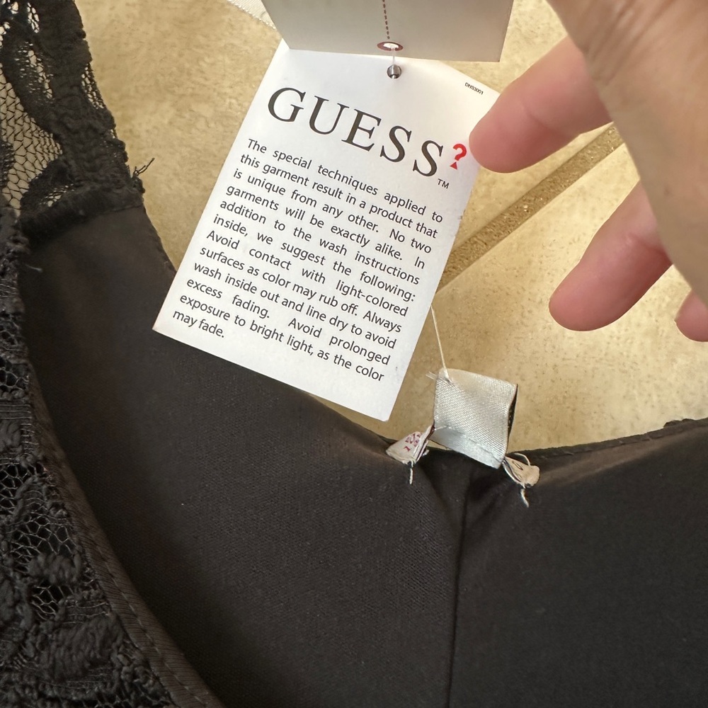 GUESS Jet Black Airlia Lace Dress
